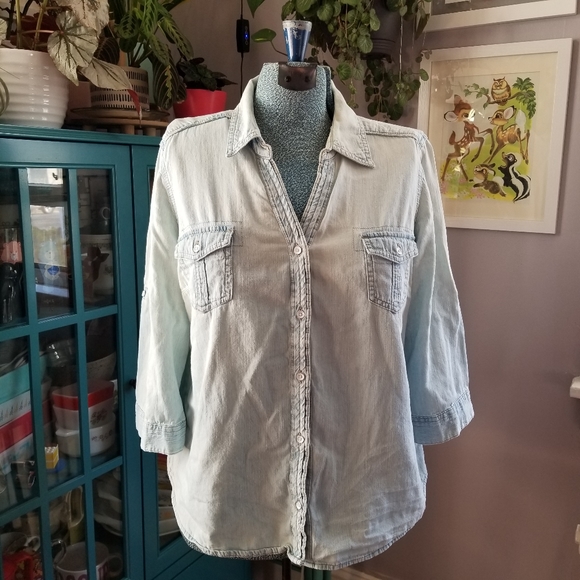 Sonoma Denim 3/4 Shirt - Picture 5 of 7